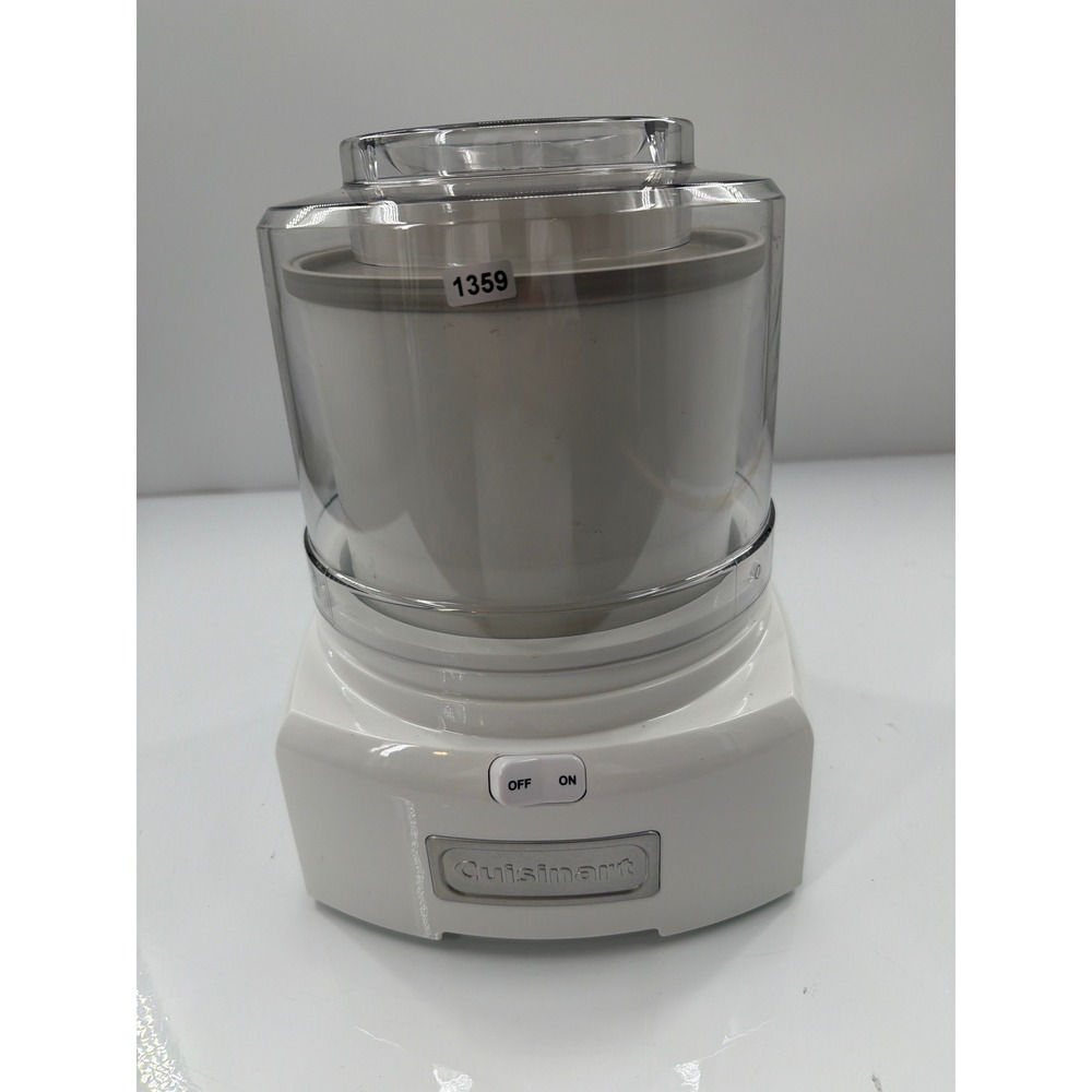 Cuisinart ICE-21 White Automatic 1.5 Quart Ice Cream Sorbet Frozen Yogurt Maker
